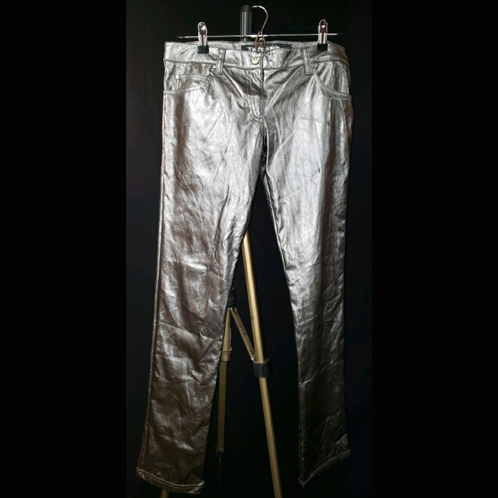 Lip Service Shiny Gray Vinyl Pants